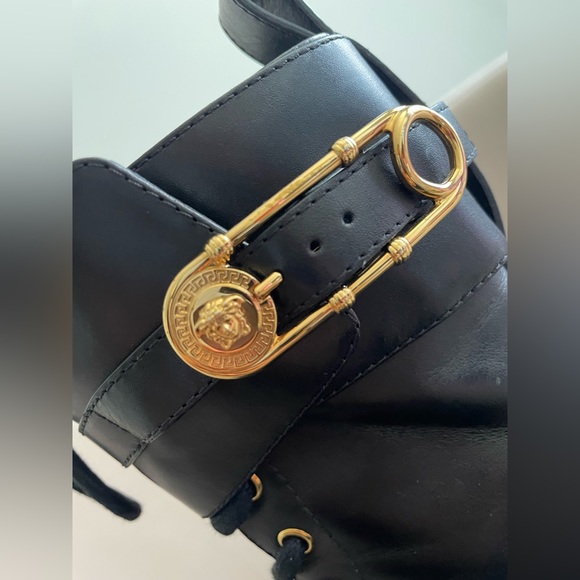 Black Versace Combat Boot - Picture 6 of 13